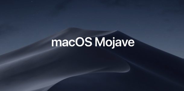 The New macOS Mojave